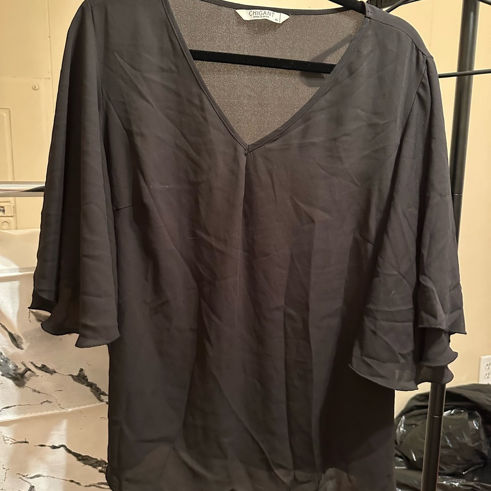 Gant Sheer Black Blouse